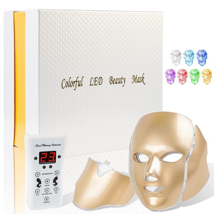 ماسک ال ای دی نقابی نور درمانی صورت و گردن مدل LED beauty mask