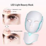 ماسک ال ای دی نقابی نور درمانی صورت و گردن مدل LED beauty mask